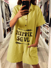 Load image into Gallery viewer, Women's Casual Short Sleeve Cotton-Blend Jumpsuits
