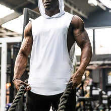 Load image into Gallery viewer, Men's Cotton Loose Sports Hooded Vest
