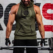 Load image into Gallery viewer, Men's Casual Sports Hooded Printed Sleeveless Vest T-shirt
