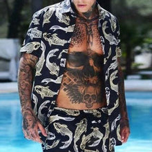 Load image into Gallery viewer, Beach Vacation Printing Loose Men's Suits

