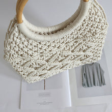 Load image into Gallery viewer, Fashion Holiday Beach Cotton Rope Woven Handbag

