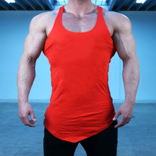 Load image into Gallery viewer, Men's Solid Color Irregular Hem Sports Vest
