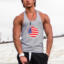 Load image into Gallery viewer, American Flag Slim Sweat Men's Tops
