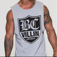 Load image into Gallery viewer, Men's Fashion Letter Printed Cotton Fitness Vest
