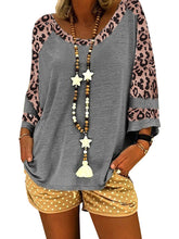 Load image into Gallery viewer, Women's Leopard Print Short Sleeve T-Shirt
