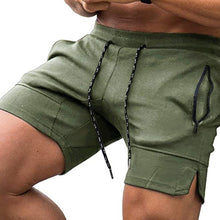 Load image into Gallery viewer, Men's Multicolor Fashion Zipper Pocket Drawstring Shorts
