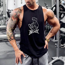 Load image into Gallery viewer, Sleeveless Loose Stretch Cotton Men's Tops
