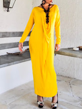 Load image into Gallery viewer, Women's Casual Loose Solid Color Long Sleeve Dress

