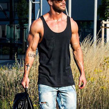 Load image into Gallery viewer, Solid Color Daily Sleeveless Cotton Men's Tops
