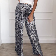 Load image into Gallery viewer, High Waist Loose Leopard Wide Legs Maternity Leggings
