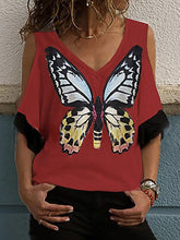 Load image into Gallery viewer, Short Sleeve Pocket Plus Large Solid Color Ladies Shirt
