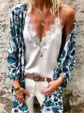 Load image into Gallery viewer, Cardigan Chiffon Printed Beach Blouse
