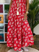 Load image into Gallery viewer, Sling Print Loose Holiday Women's Dress
