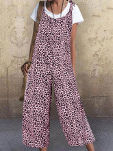 Load image into Gallery viewer, Women's Fashion Vintage Leopard Printed Jumpsuit
