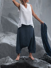 Load image into Gallery viewer, Cotton Linen Wide Leg Breathable Women's Suit
