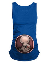 Load image into Gallery viewer, Maternity Casual Fun Strong Baby Printed Sleeveless T-shirt
