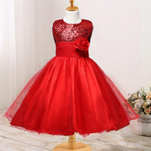 Load image into Gallery viewer, Sequin Maxi Dress Flower Belt Mesh Tutu
