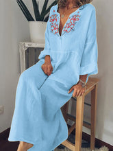Load image into Gallery viewer, Women's Bohemian Print Casual Maxi Dress
