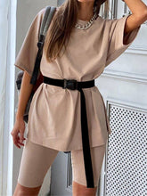 Load image into Gallery viewer, Women's Fashion Casual Home Solid Color Loose Sports Suit
