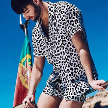 Load image into Gallery viewer, Leopard Print Beach Vacation Men's Suits
