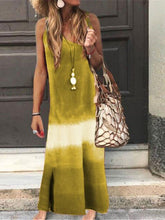Load image into Gallery viewer, Women's Casual Multicolor Sleeveless Cotton Dress
