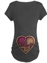Load image into Gallery viewer, Maternity Casual Fun Baby Printed Short-sleeved T-shirt
