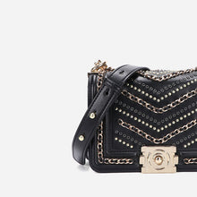 Load image into Gallery viewer, Fashion Chain Woven Leather Handbag
