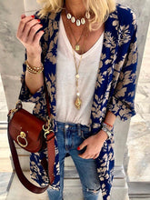 Load image into Gallery viewer, Cardigan Chiffon Printed Beach Blouse

