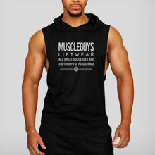 Load image into Gallery viewer, Men's Letter Printed Loose Sport Hooded Vest
