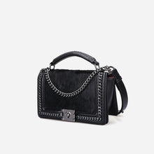 Load image into Gallery viewer, Fashionable Pearl Chain Fur Leather Handbag

