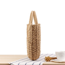 Load image into Gallery viewer, Simple Hand Bag Straw Weave Women's Bag
