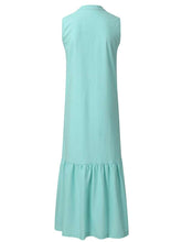 Load image into Gallery viewer, Women's V-Neck Casual Side Slit Loose Sleeveless Dress
