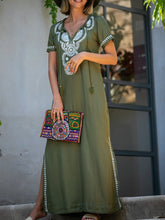 Load image into Gallery viewer, Retro Short Sleeve Printed Casual Dress
