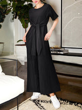 Load image into Gallery viewer, Women's Fashion Lace-Up Wide-Leg Jumpsuit
