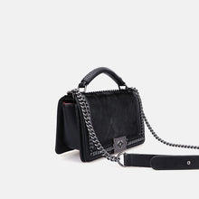 Load image into Gallery viewer, Fashionable Pearl Chain Fur Leather Handbag
