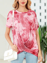 Load image into Gallery viewer, Maternity Gradient Printed Short Sleeve T-Shirt
