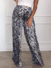 Load image into Gallery viewer, High Waist Loose Leopard Wide Legs Maternity Leggings
