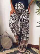 Load image into Gallery viewer, Leopard Print Long Casual Maternity Bottom
