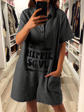Load image into Gallery viewer, Women's Casual Short Sleeve Cotton-Blend Jumpsuits
