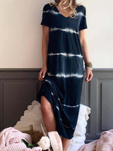Load image into Gallery viewer, V-neck Loose Casual Plus Size Dress
