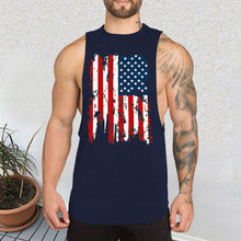 Load image into Gallery viewer, Flag Printed Vest Cotton  Men's Tops
