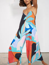 Load image into Gallery viewer, Women's Fashion Print Suspender Jumpsuit
