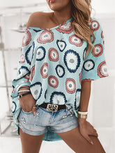 Load image into Gallery viewer, Women's Casual Flower Print T-Shirt
