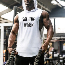 Load image into Gallery viewer, Men's Fashion Letter Printed Loose Sleeveless Hooded Vest
