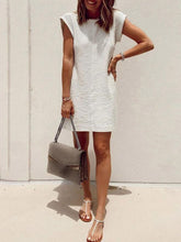 Load image into Gallery viewer, Round Neck Sleeveless Loose Casual Dress
