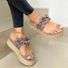 Load image into Gallery viewer, Hemp Rope Thick Bottom Slippers
