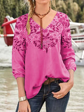 Load image into Gallery viewer, Women's Fashion Casual Floral Embroidered Printed T-shirt  
