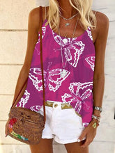 Load image into Gallery viewer, Butterfly Print Loose Camisole Top

