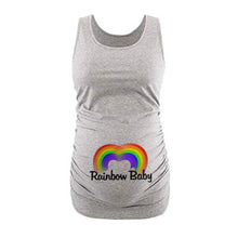Load image into Gallery viewer, Rainbow English Alphabet Sleeveless Maternity Tops
