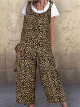 Load image into Gallery viewer, Women's Fashion Vintage Leopard Printed Jumpsuit
